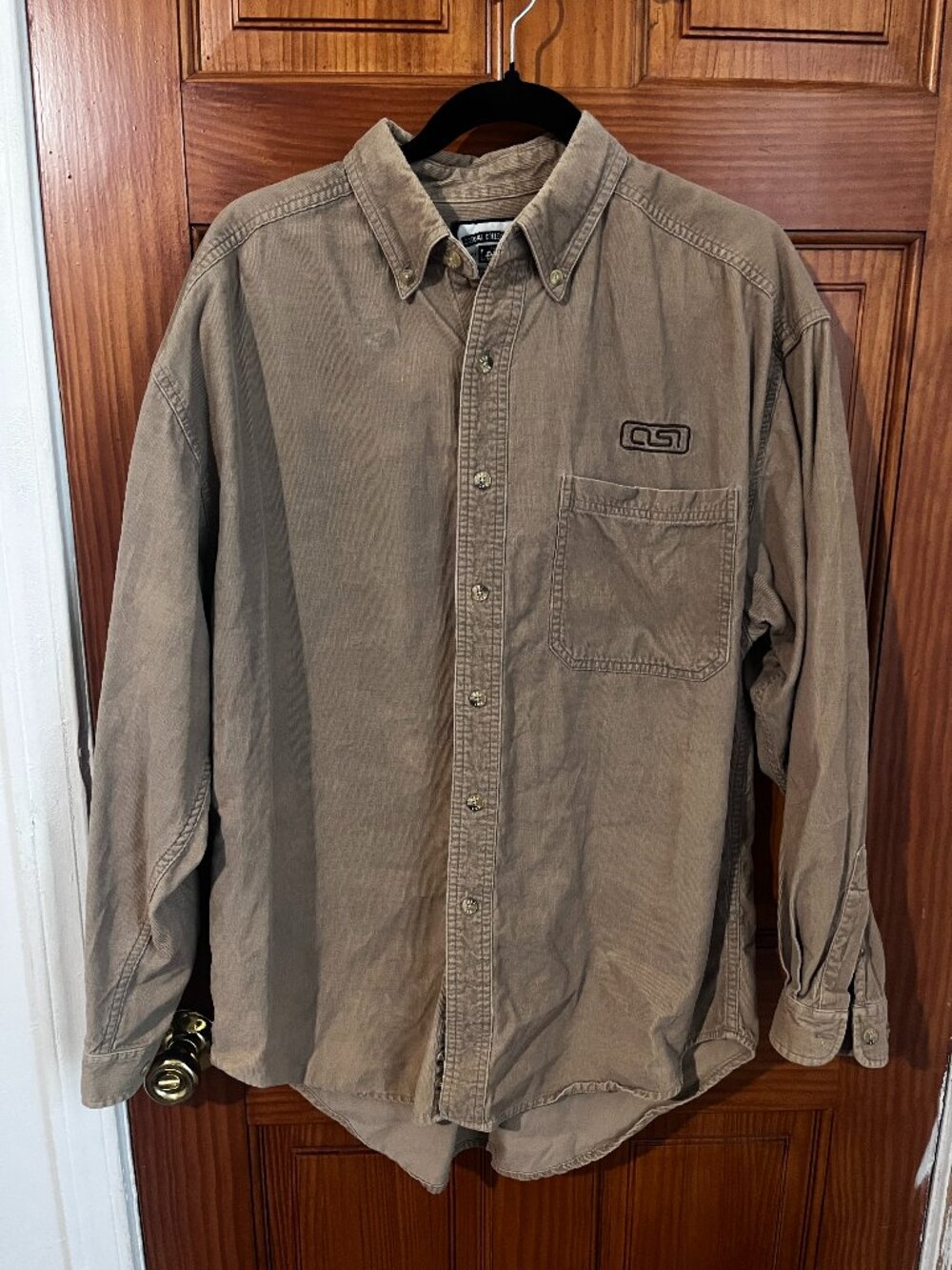 Men's CST Button-Front Long Sleeve Shirt.